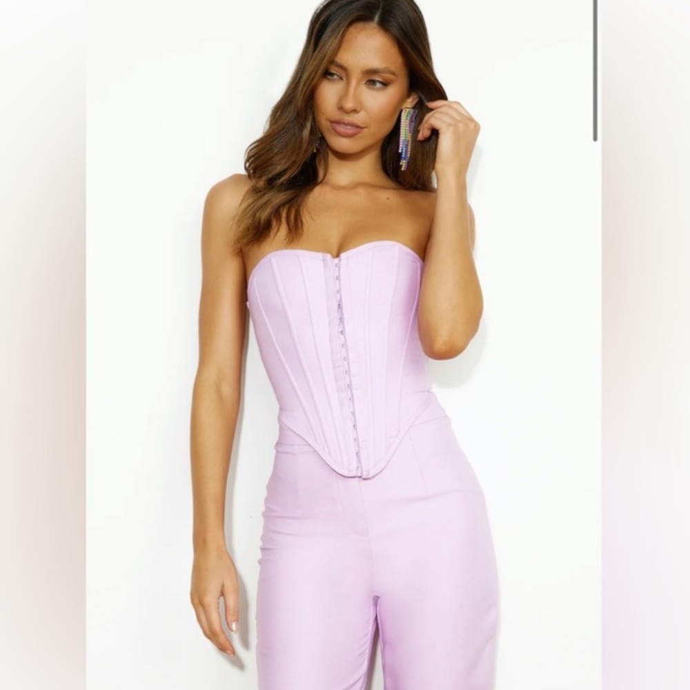 Hello Molly Purple Front Closure Corset